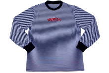 Load image into Gallery viewer, Embroidered Striped Heavyweight Long Sleeve Shirt
