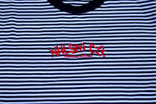 Load image into Gallery viewer, Embroidered Striped Heavyweight Long Sleeve Shirt
