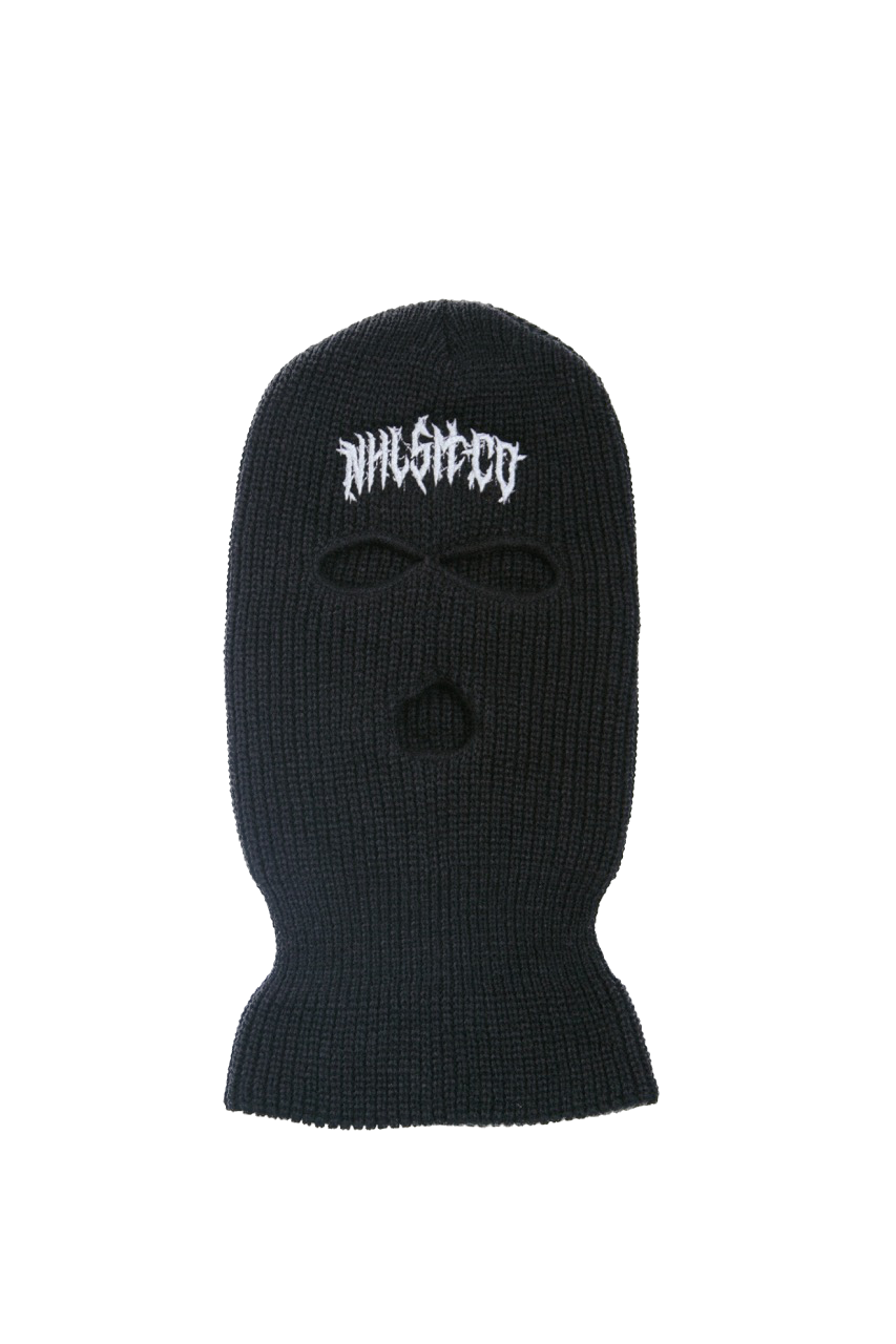 Reflective Embroidered Three Hole Ski Mask